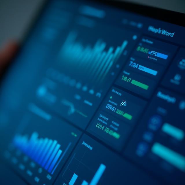 Analytical dashboard showing workforce metrics